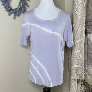 JoyLab JOY LAB Purple Tie Dye Oversized Top A9-10